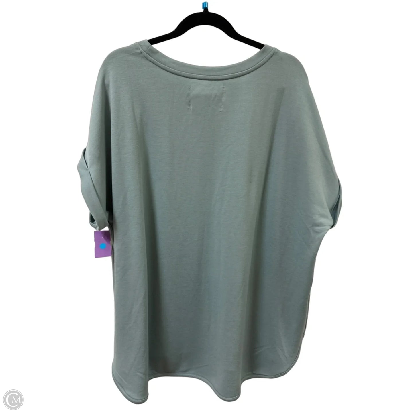 Top Short Sleeve By Cupio In Blue, Size: 1x