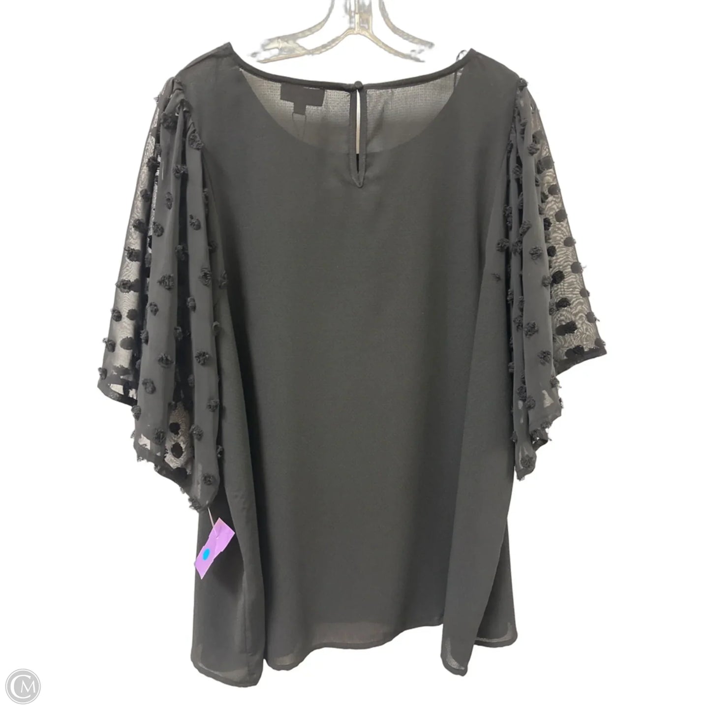 Top Long Sleeve By Gigio In Black, Size: Xl