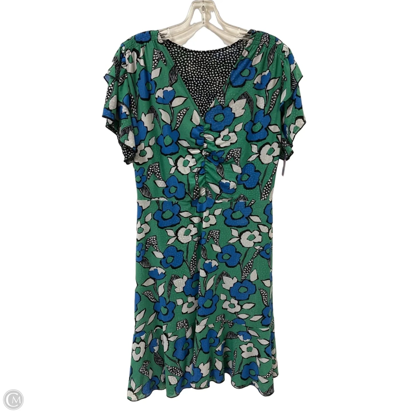 Dress Casual Short By Clothes Mentor In Black & Green, Size: L