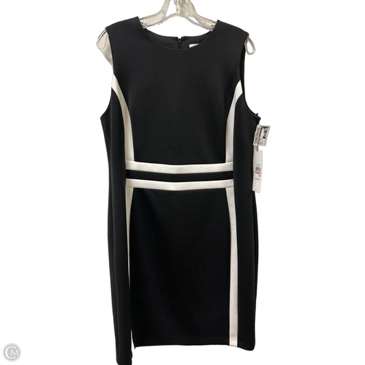 Dress Work By Calvin Klein In Black & White, Size: L