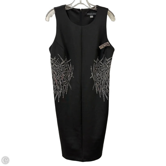 Dress Casual Midi By Andrew Marc In Black & Silver, Size: Xl