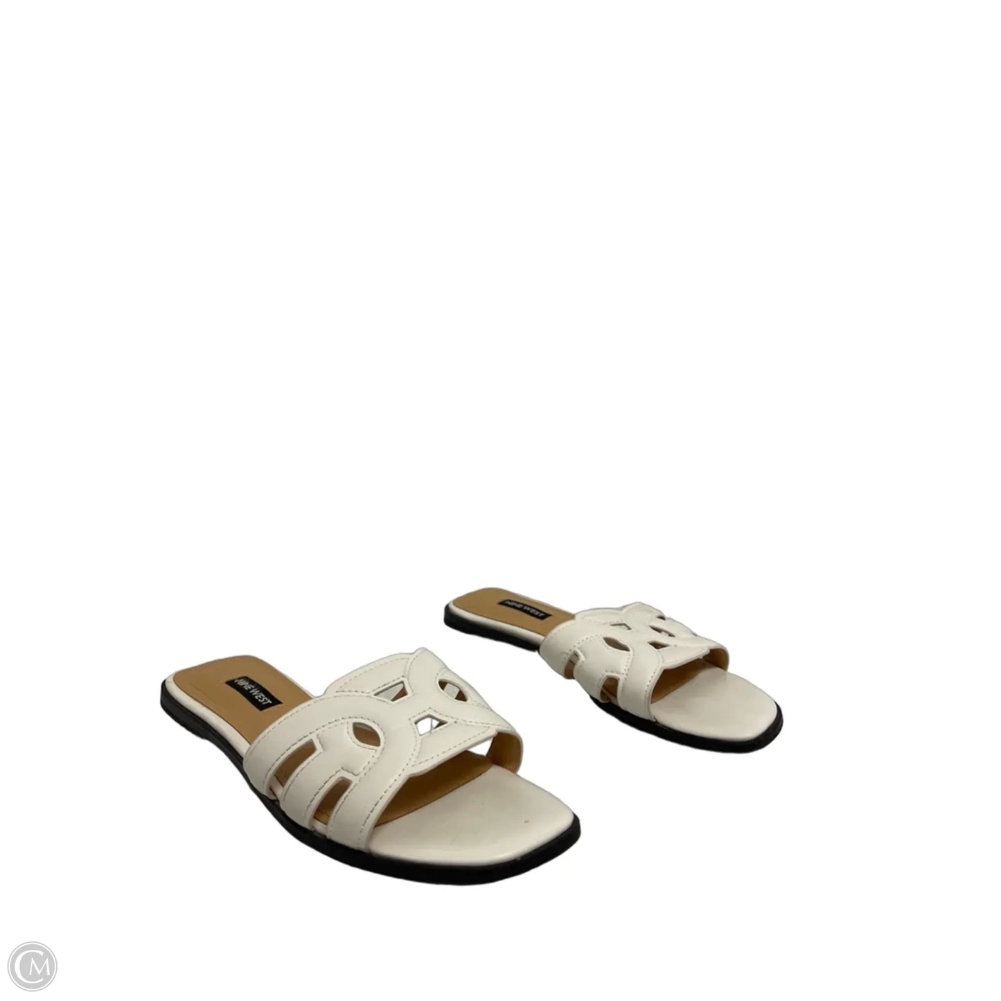 Sandals Flats By Nine West In White, Size: 7.5