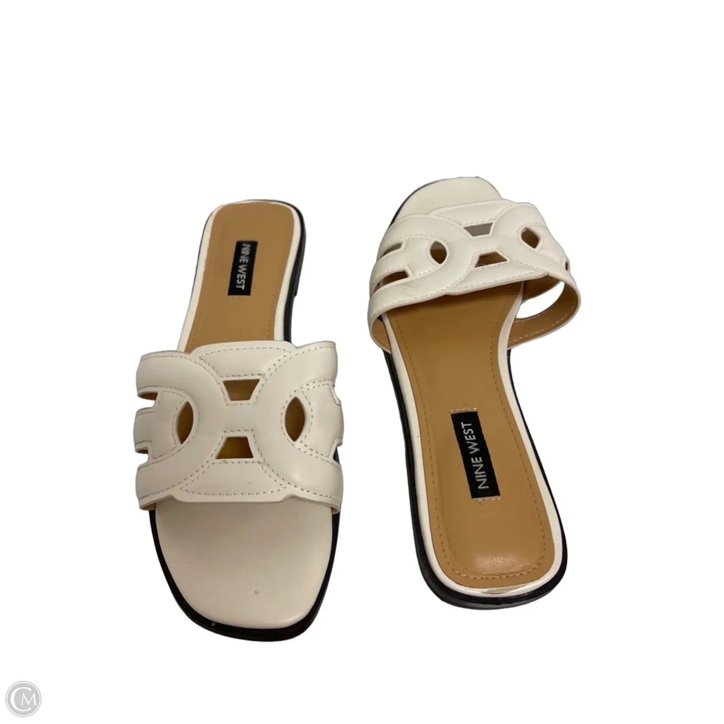 Sandals Flats By Nine West In White, Size: 7.5