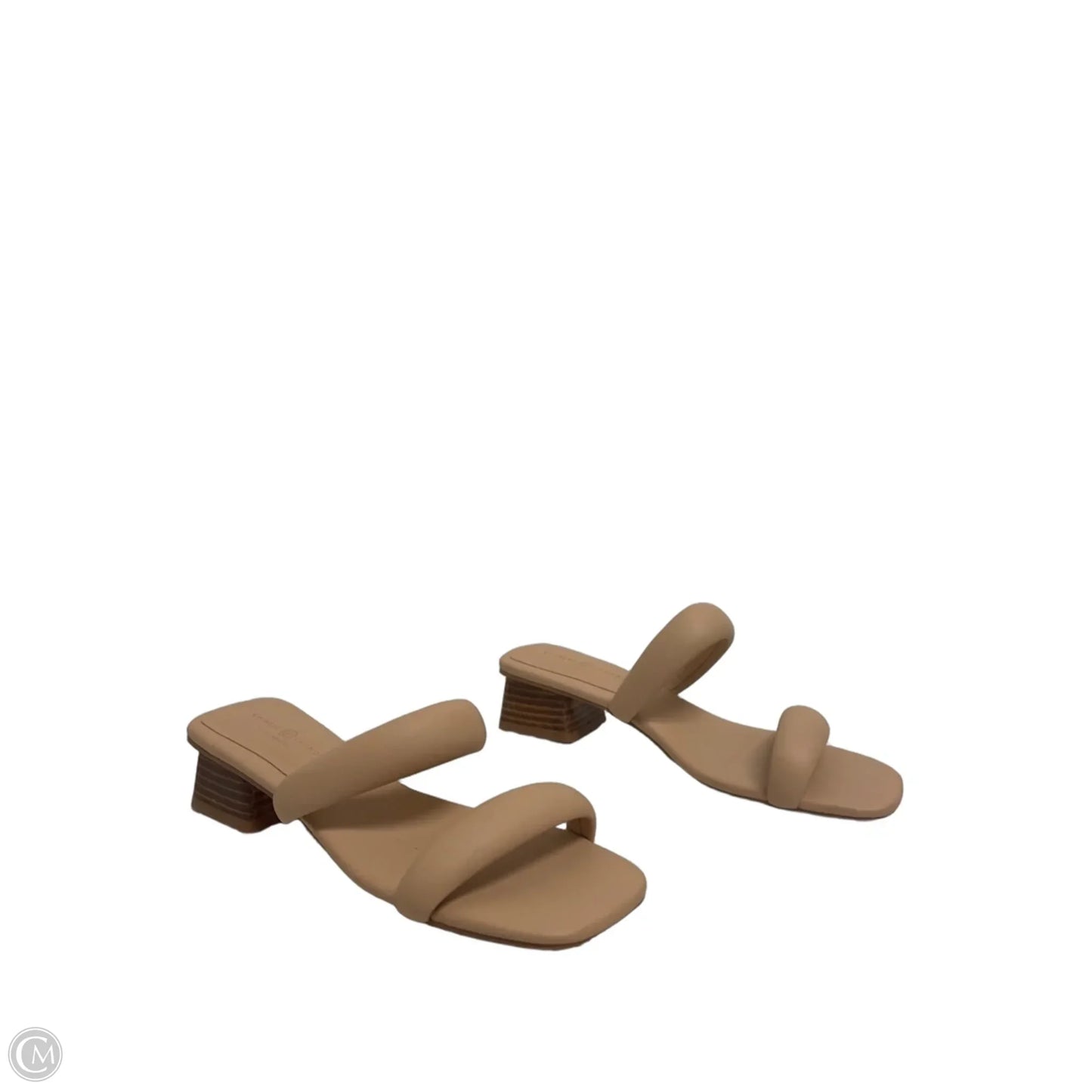 Sandals Heels Block By Chinese Laundry In Cream, Size: 7.5