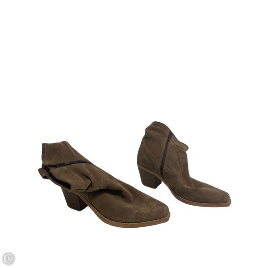 Boots Ankle Heels By Steve Madden In Brown, Size: 8.5