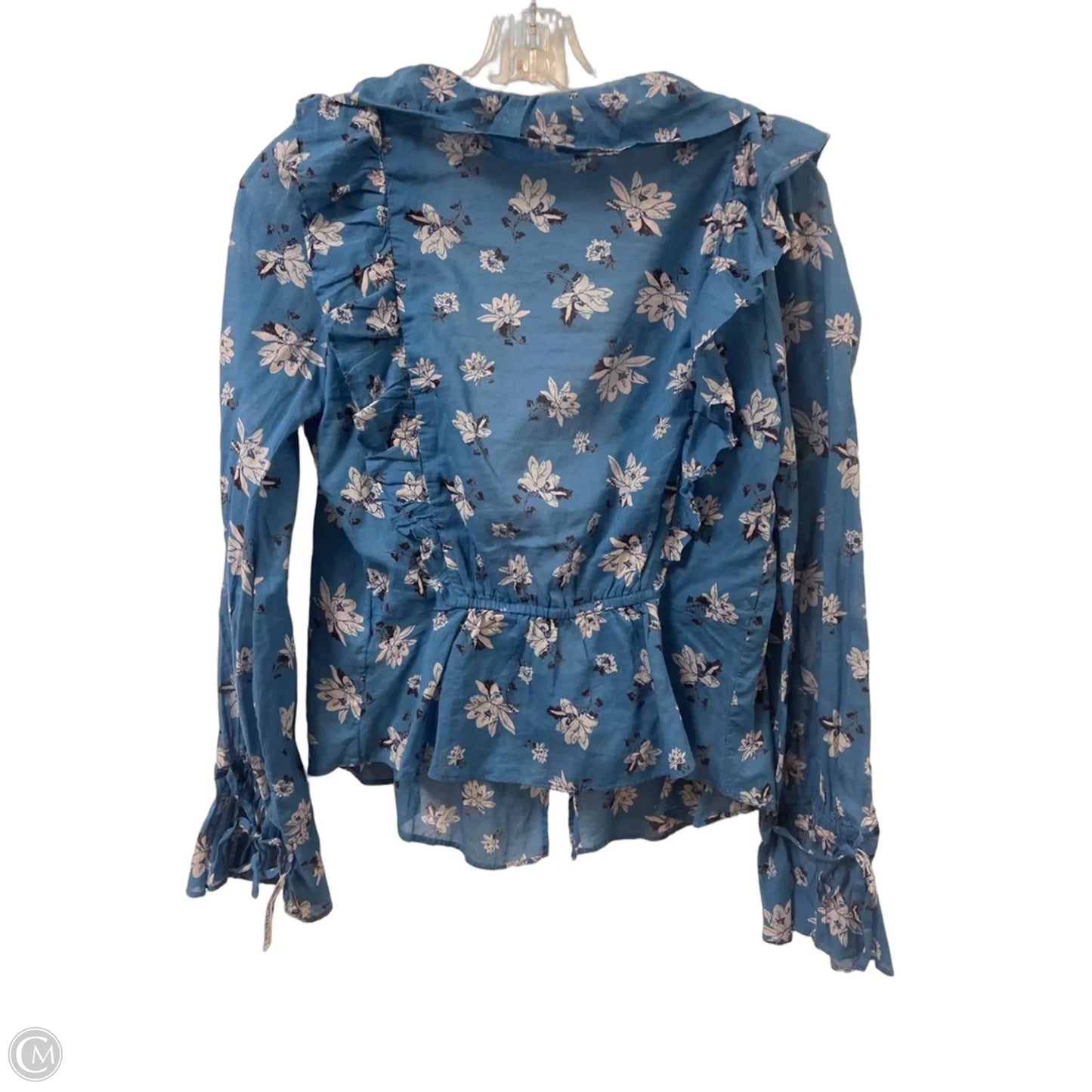 Top Long Sleeve By Free People In Blue, Size: Xs