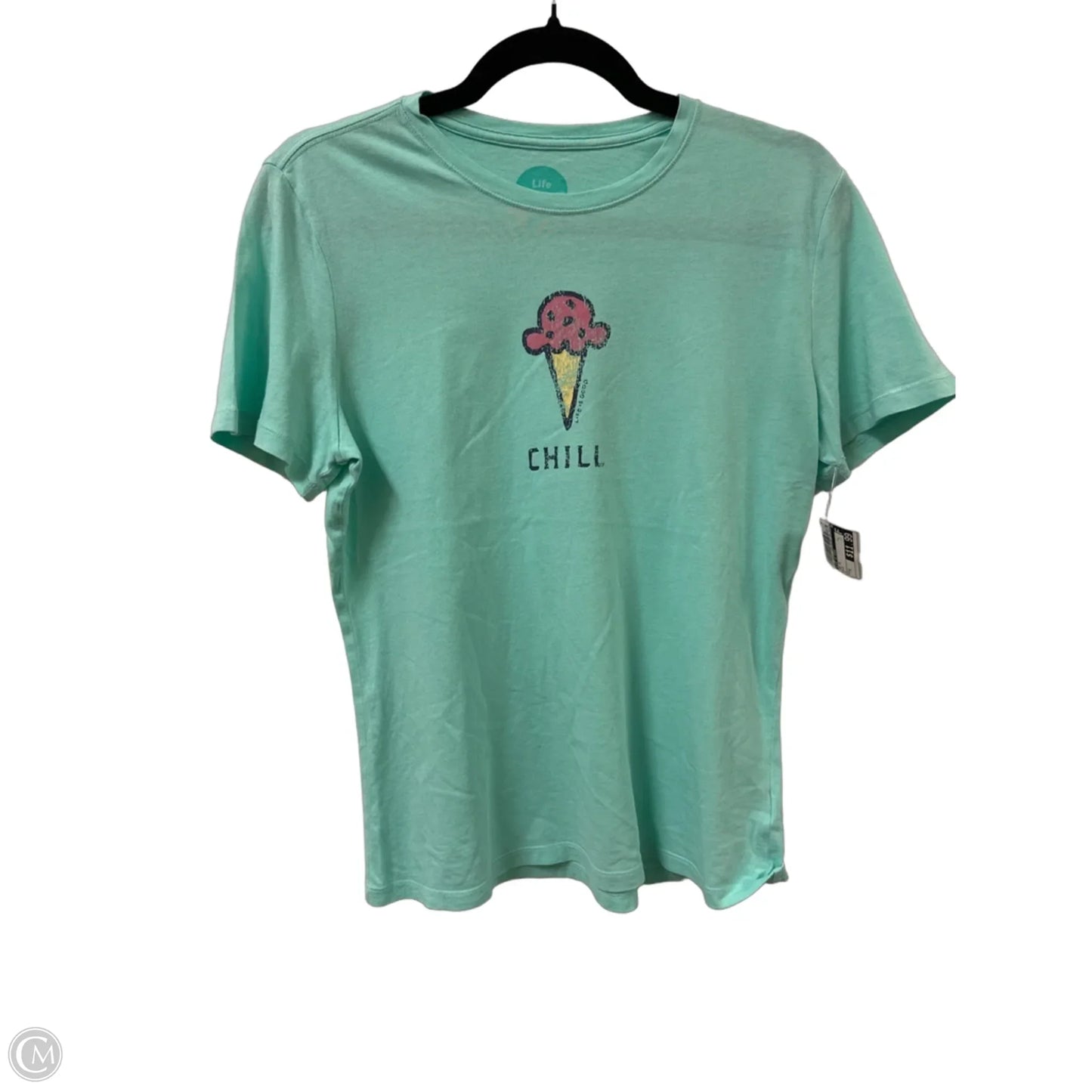Top Short Sleeve By Life Is Good In Blue, Size: S
