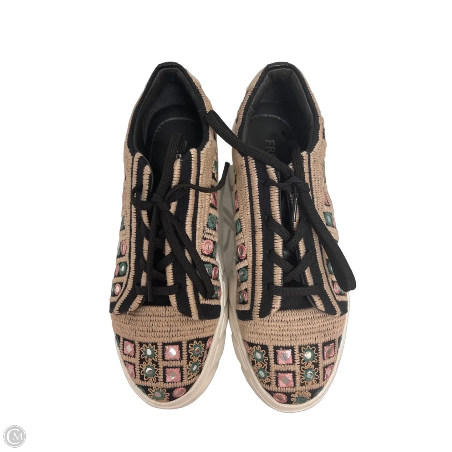 Shoes Sneakers By Free People In Black & Cream, Size: 7.5