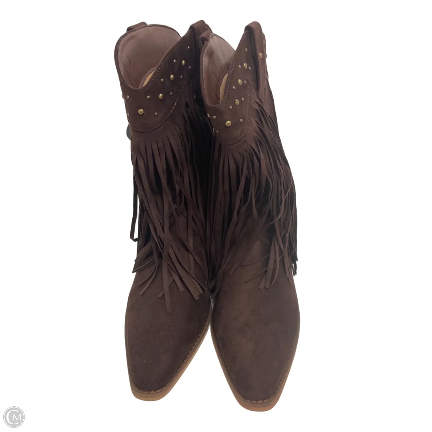 Boots Western By Clothes Mentor In Brown, Size: 7.5