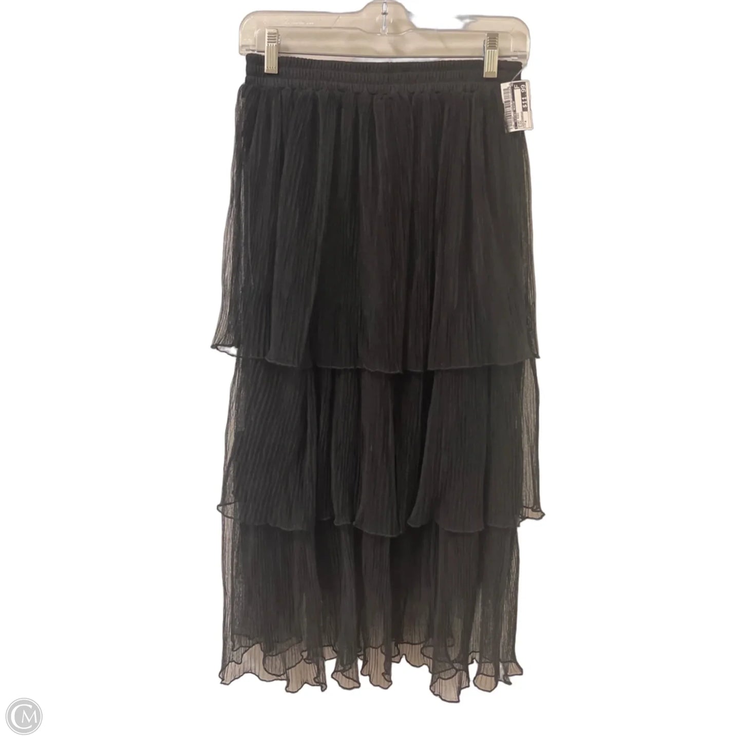 Skirt Midi By Clothes Mentor In Black, Size: 8