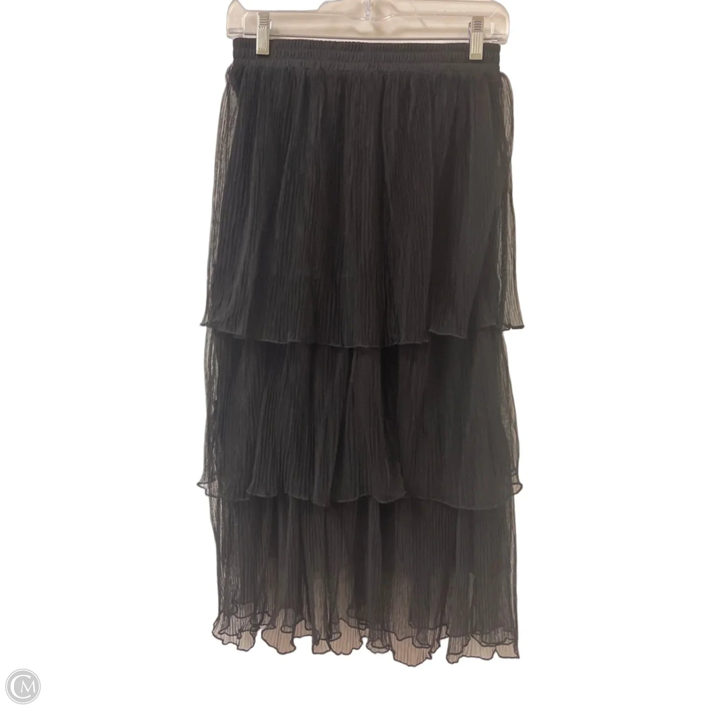 Skirt Midi By Clothes Mentor In Black, Size: 8