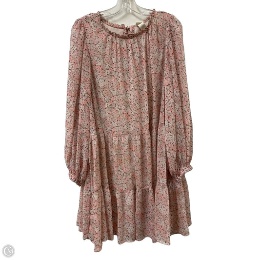 Dress Casual Short By H&m In Floral Print, Size: Xl