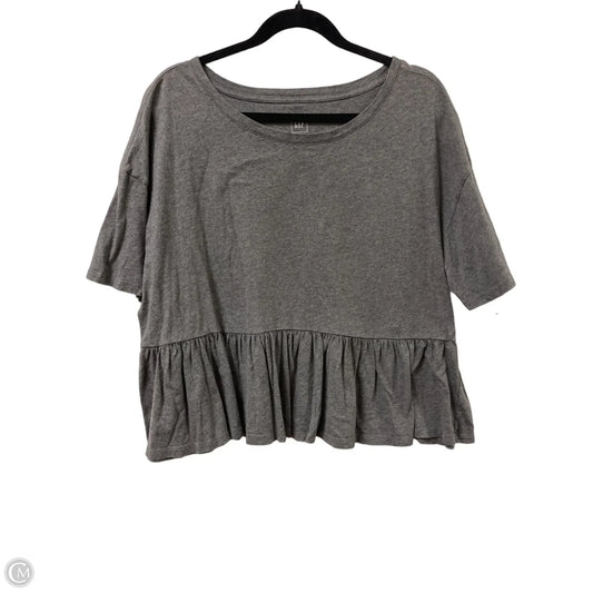 Top Short Sleeve By Gap In Grey, Size: L