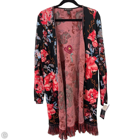 Sweater Cardigan By Inc In Multi-colored, Size: L