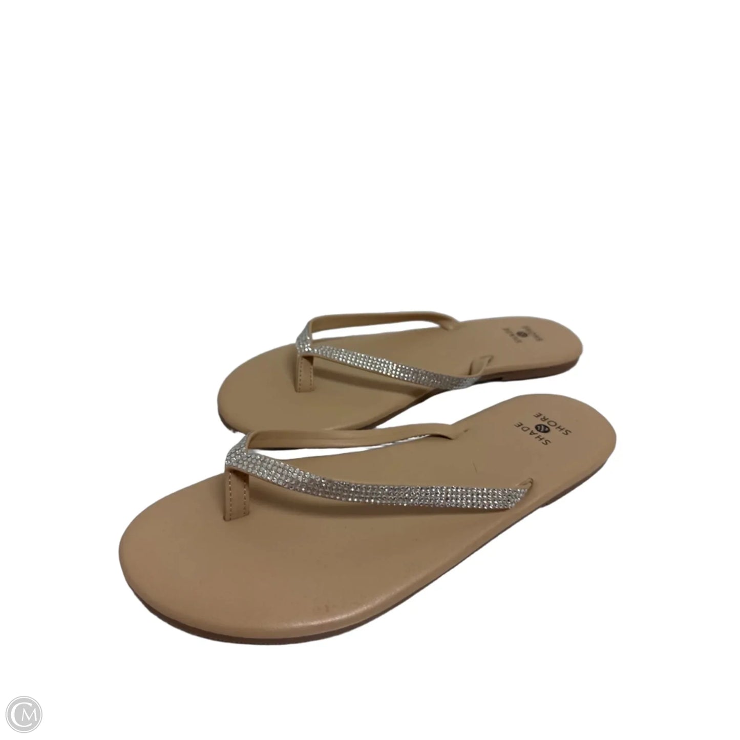 Sandals Flip Flops By Shade & Shore In Cream, Size: 6