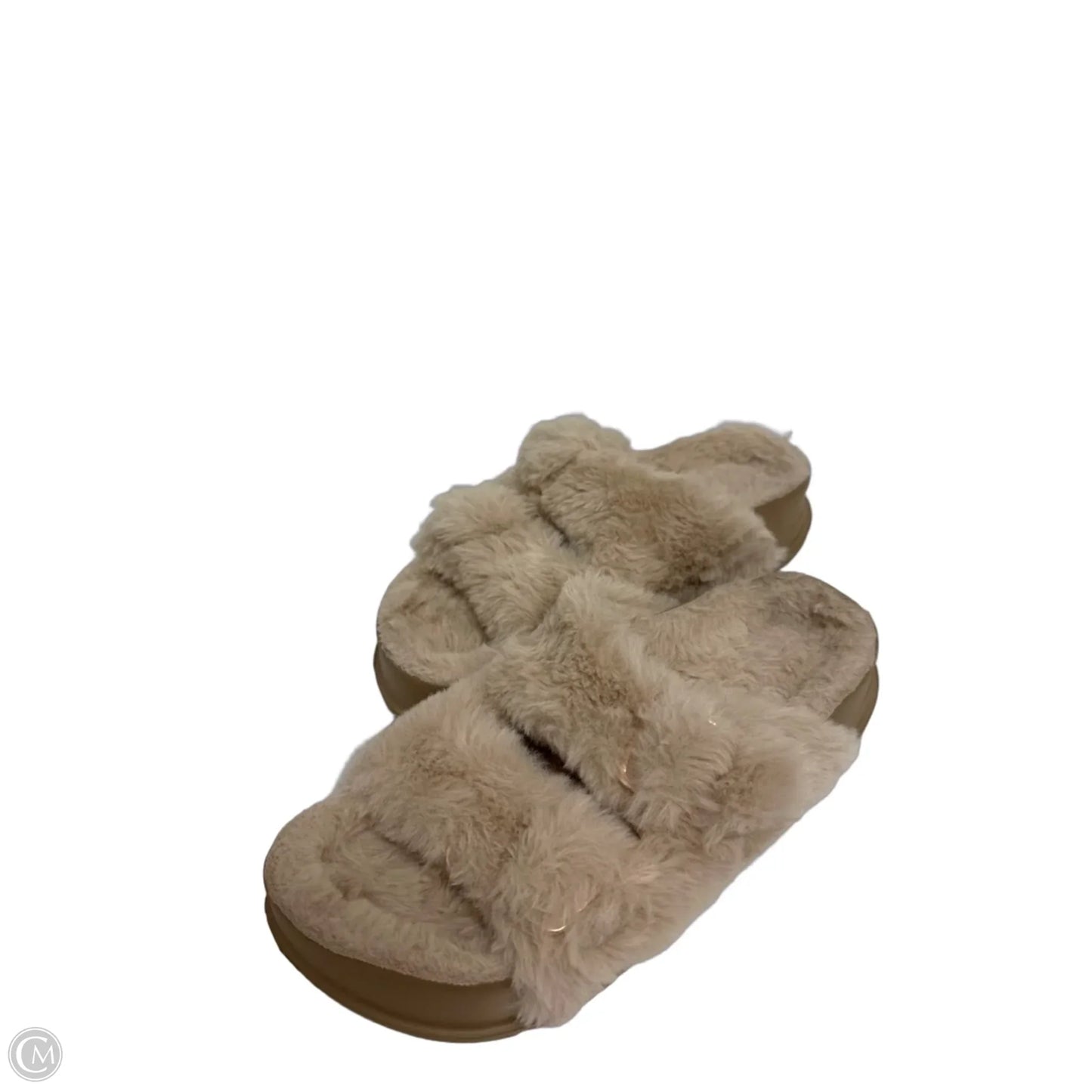 Sandals Flats By Clothes Mentor In Cream, Size: 7