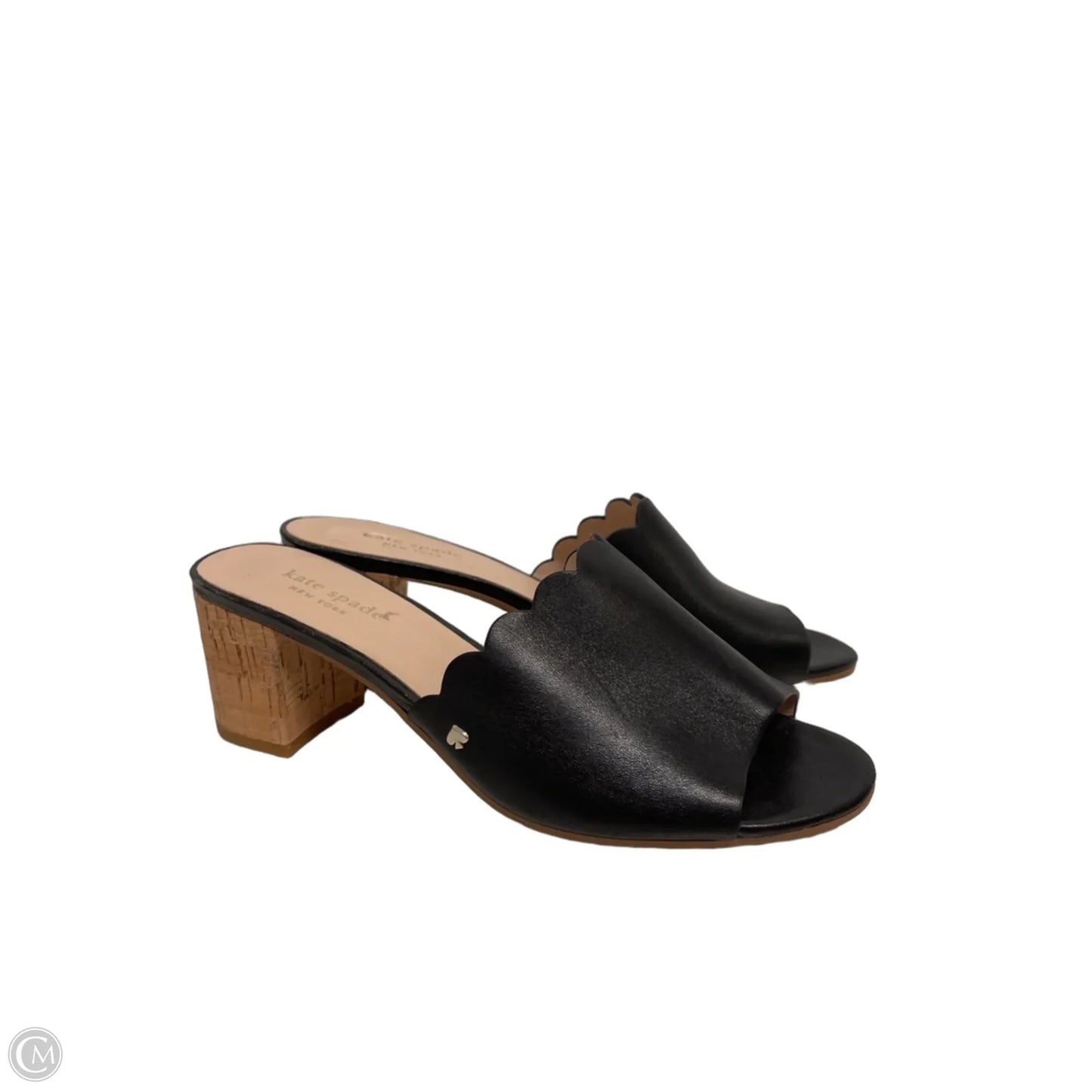 Sandals Designer By Kate Spade In Black, Size: 8