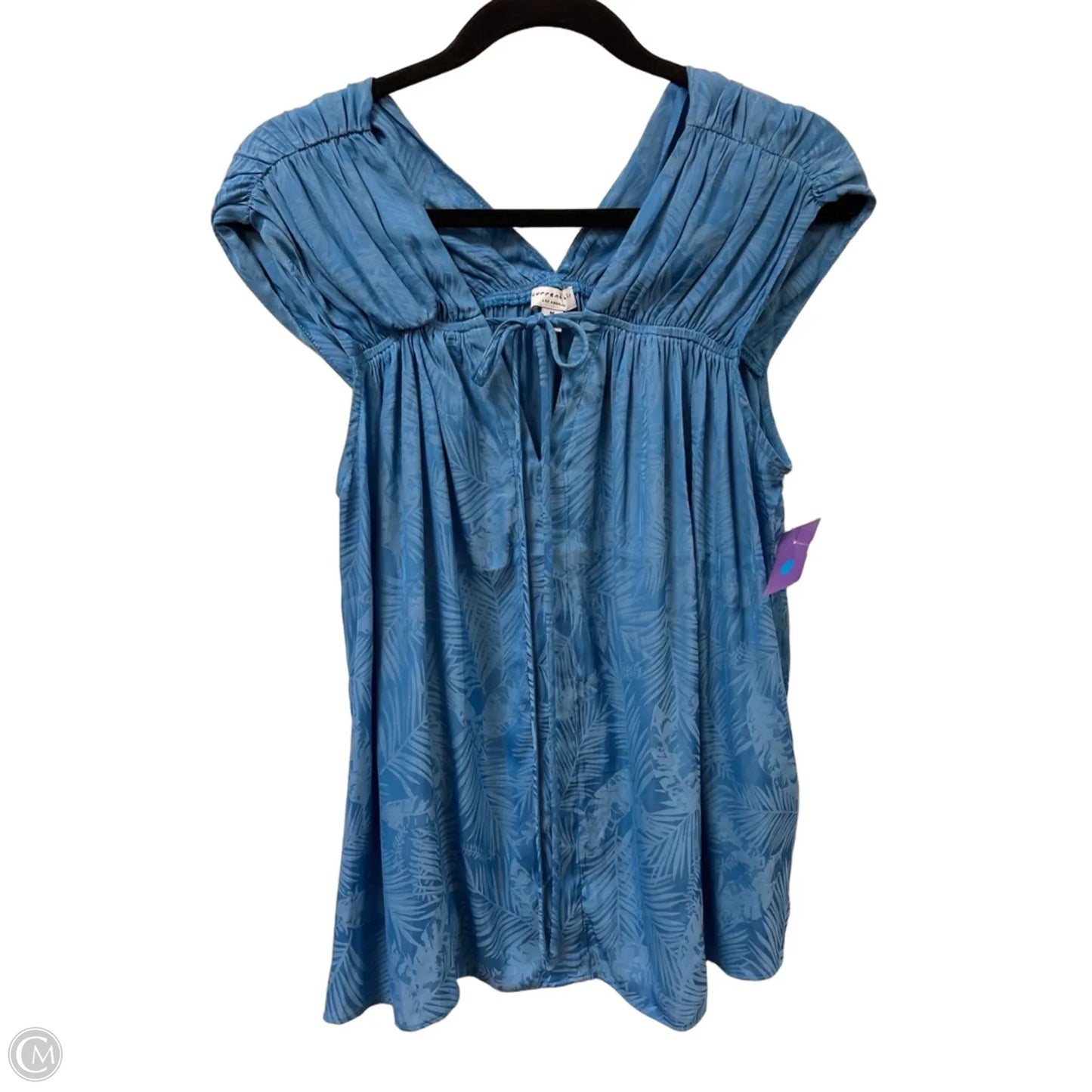 Top Sleeveless By Current Air In Blue, Size: M