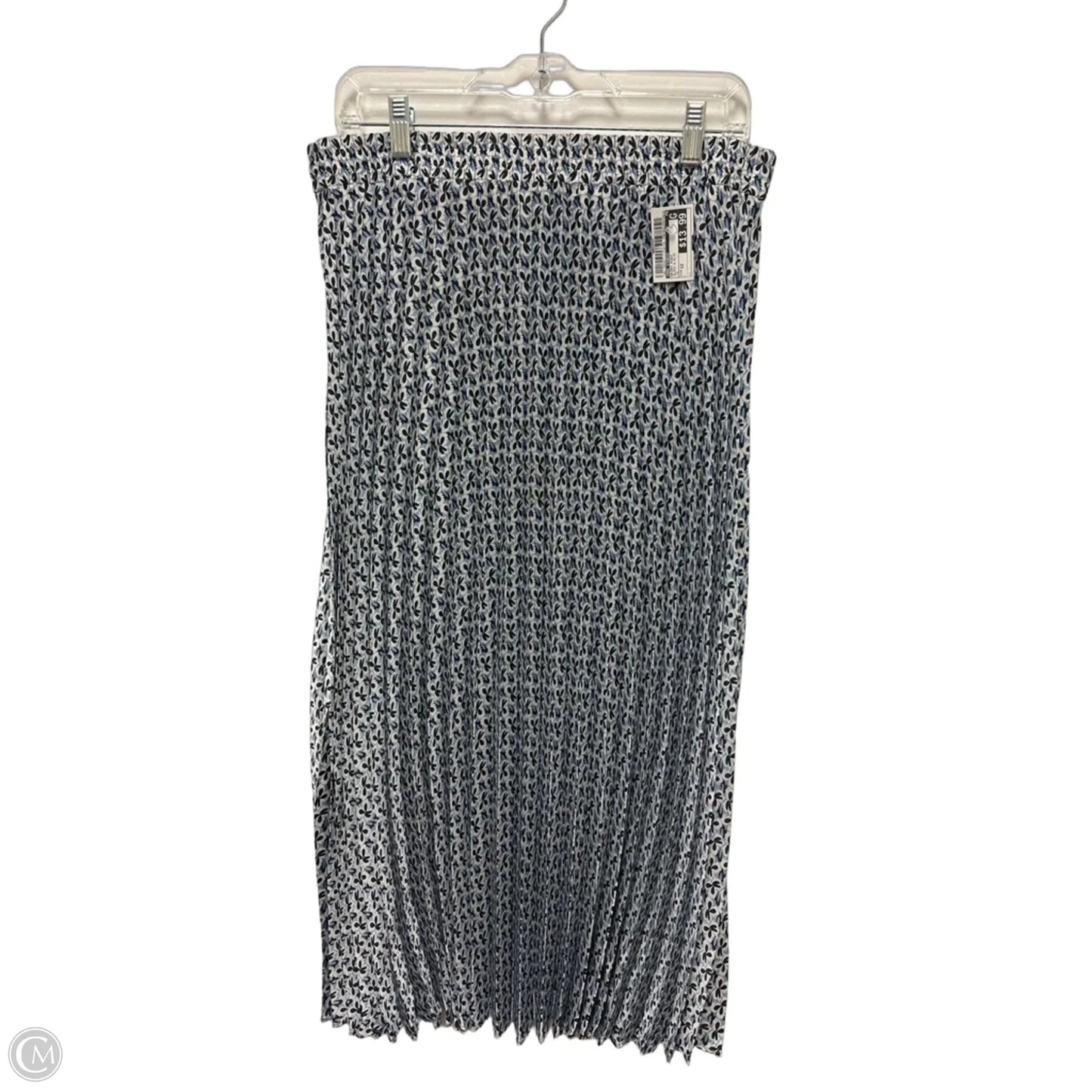 Skirt Midi By Max Studio In Black & Blue, Size: 12