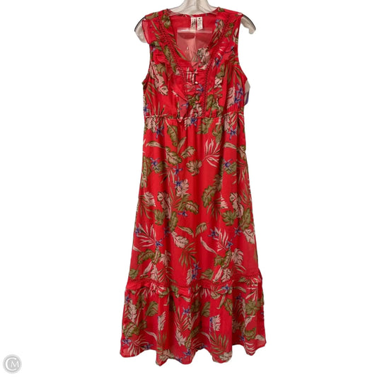 Dress Casual Maxi By Clothes Mentor In Tropical Print, Size: M