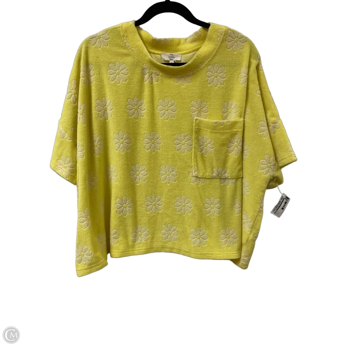 Top Short Sleeve By Entro In Yellow, Size: M