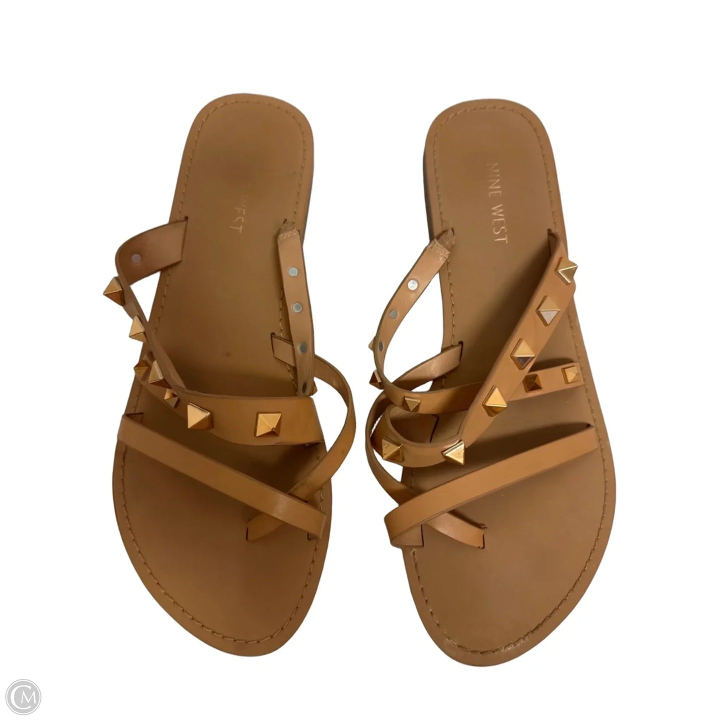 Sandals Flats By Nine West In Cream, Size: 9