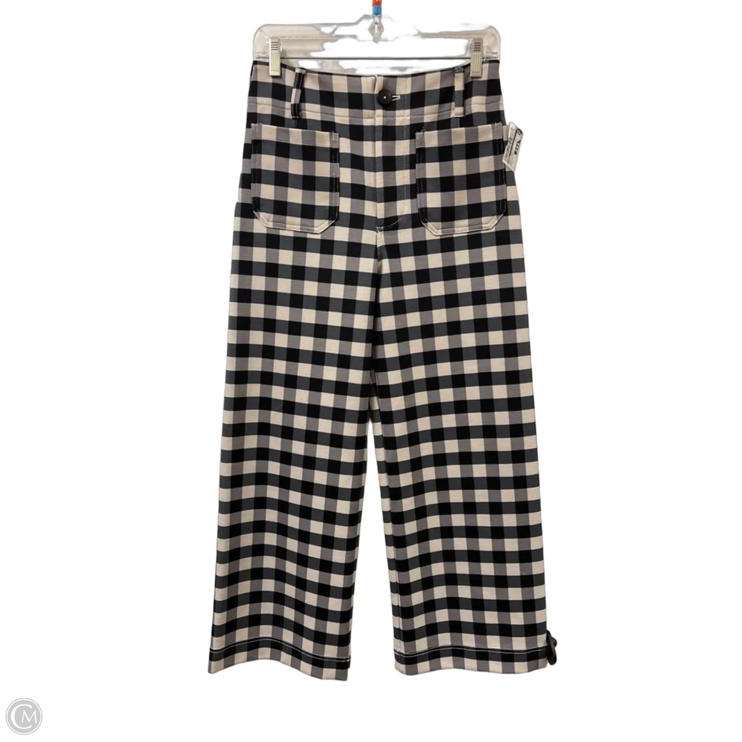 Pants Wide Leg By Maeve In Black & White, Size: 2