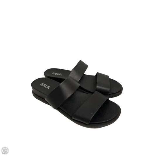 Sandals Flats By Mia In Black, Size: 7.5