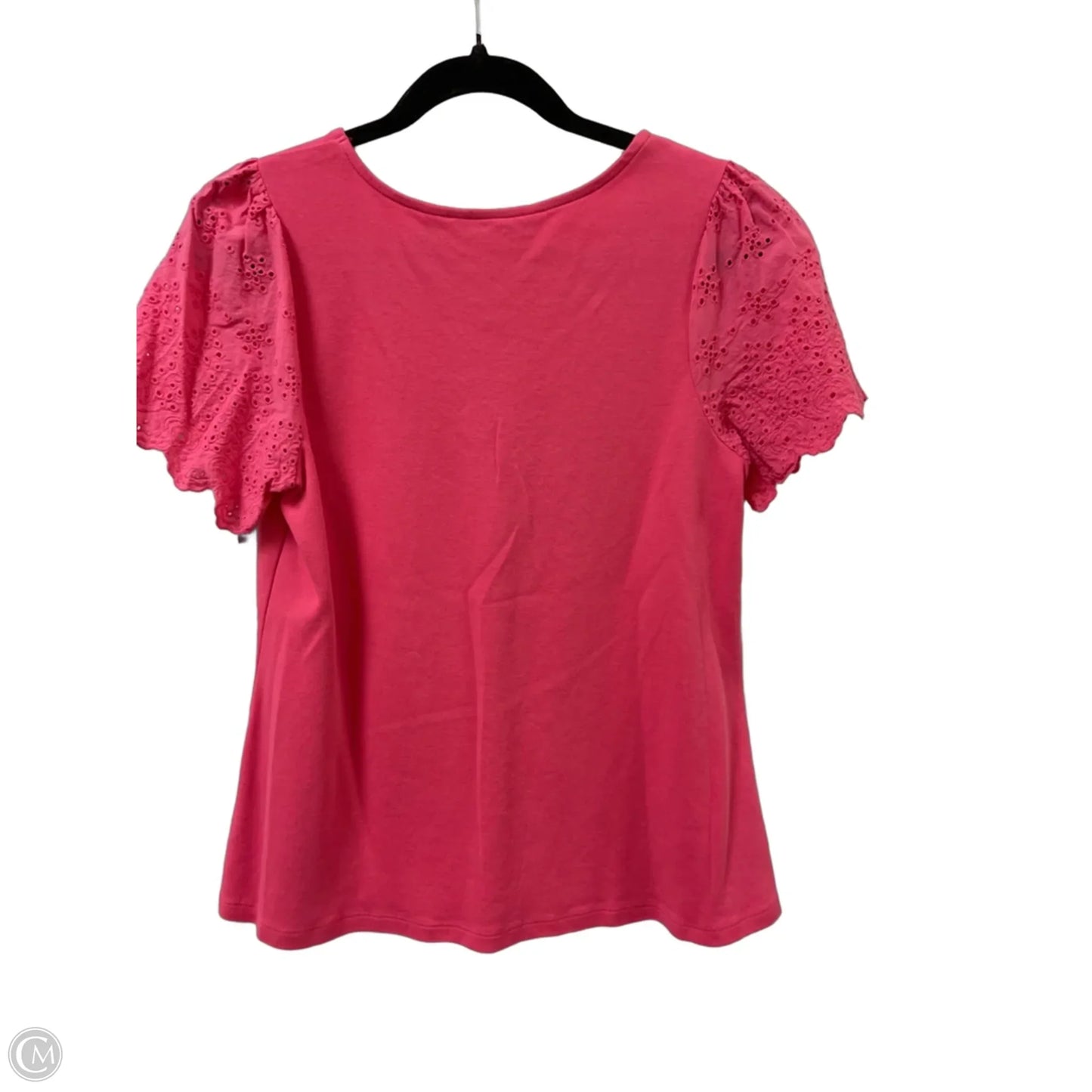 Top Short Sleeve By Isaac Mizrahi Live Qvc In Pink, Size: M