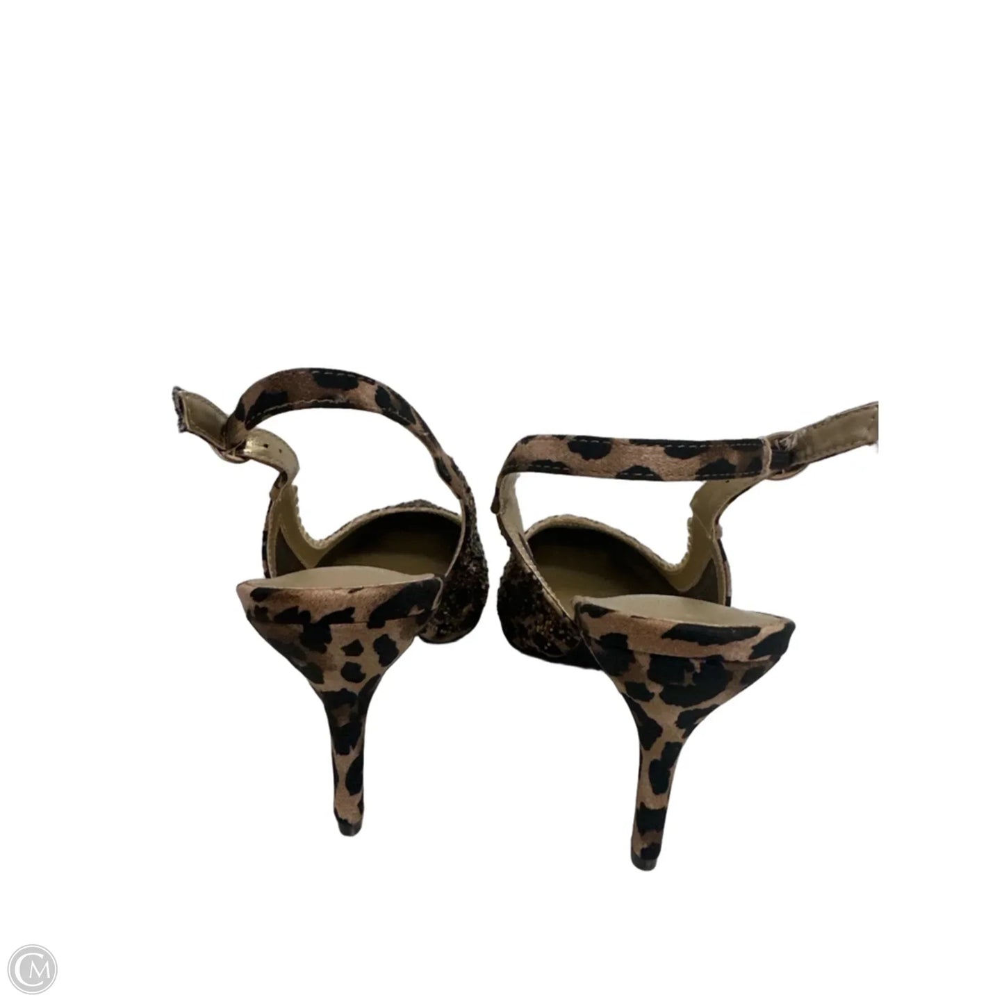 Sandals Heels Kitten By J Renee In Animal Print, Size: 10
