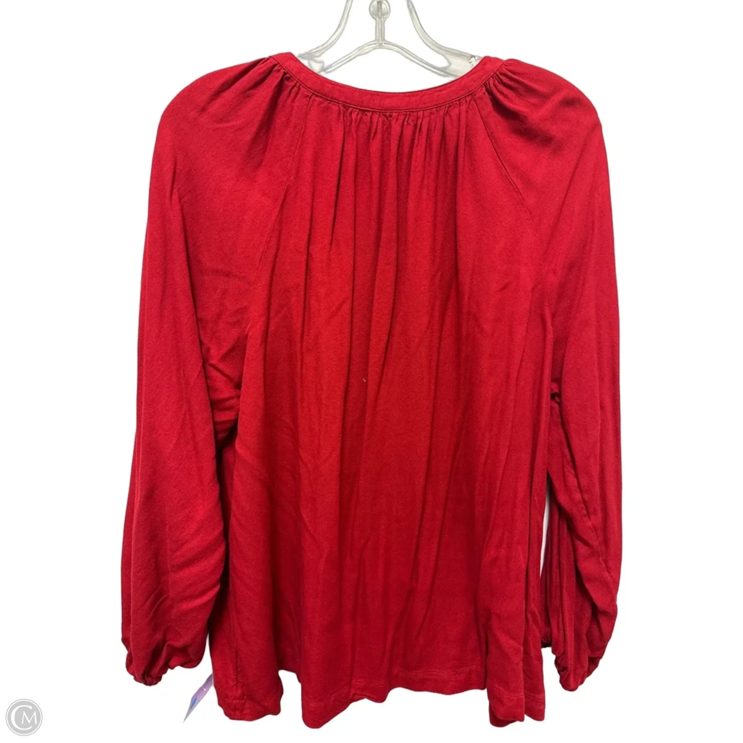 Top Long Sleeve By Old Navy In Red, Size: L