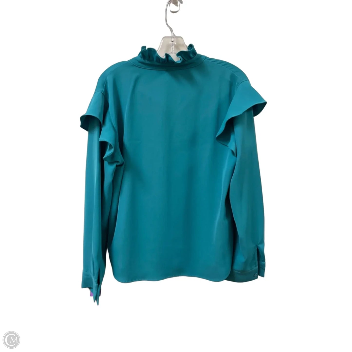 Blouse Long Sleeve By Clothes Mentor In Teal, Size: L