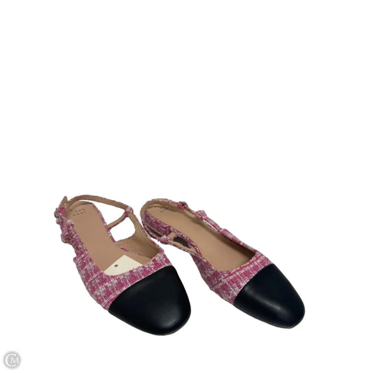Shoes Flats By A New Day In Black & Pink, Size: 9