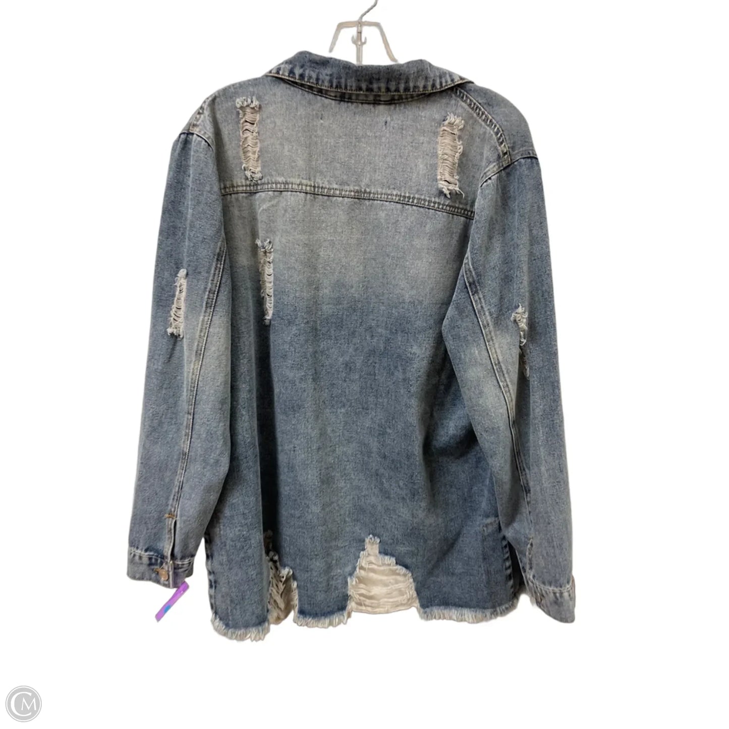 Jacket Denim By Clothes Mentor In Blue Denim, Size: M