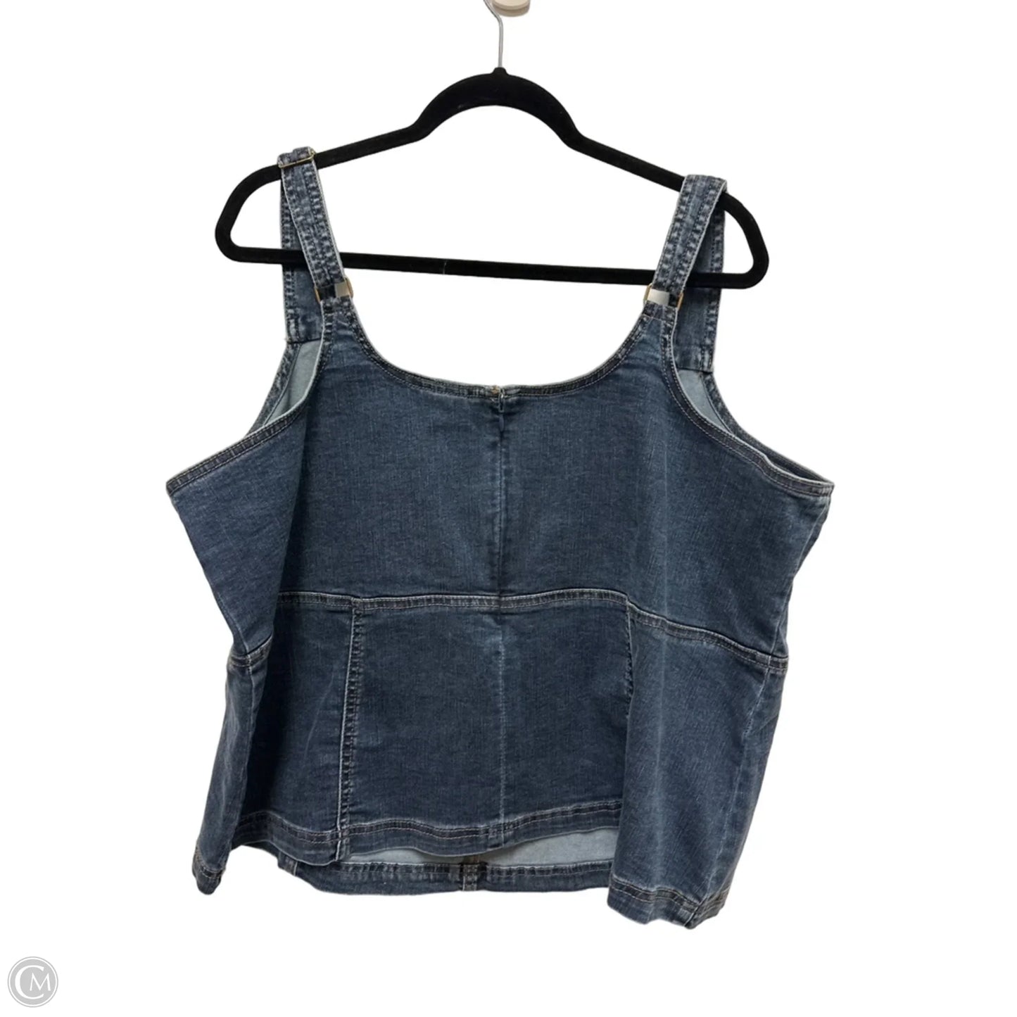 Top Sleeveless By Torrid In Blue Denim, Size: 3x