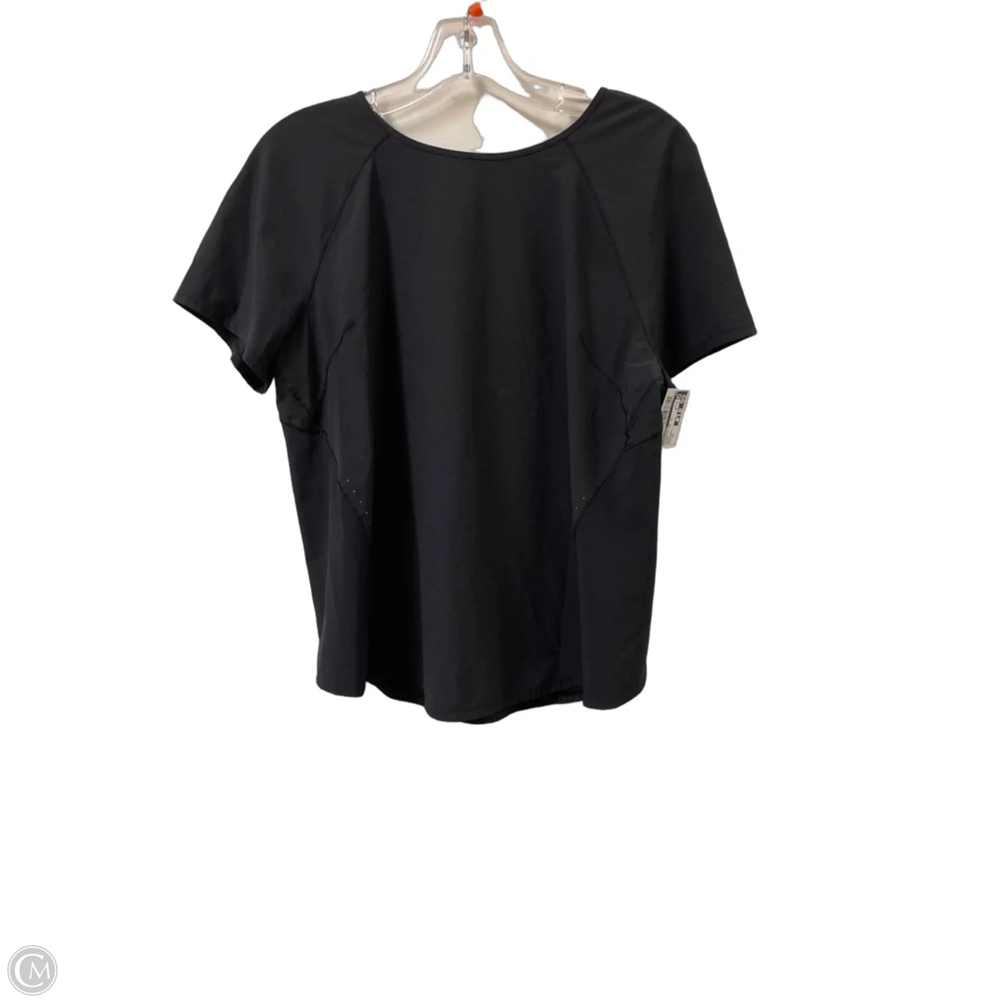 Athletic Top Short Sleeve By Lululemon In Black, Size: 10
