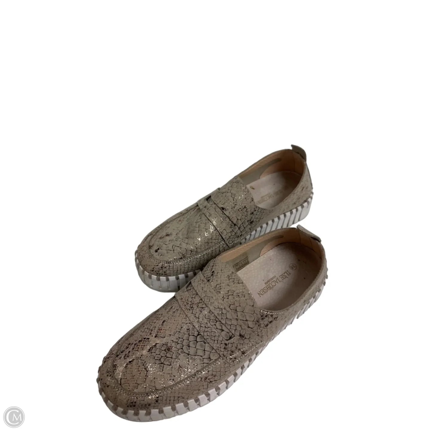Shoes Flats By Clothes Mentor In Snakeskin Print, Size: 7.5