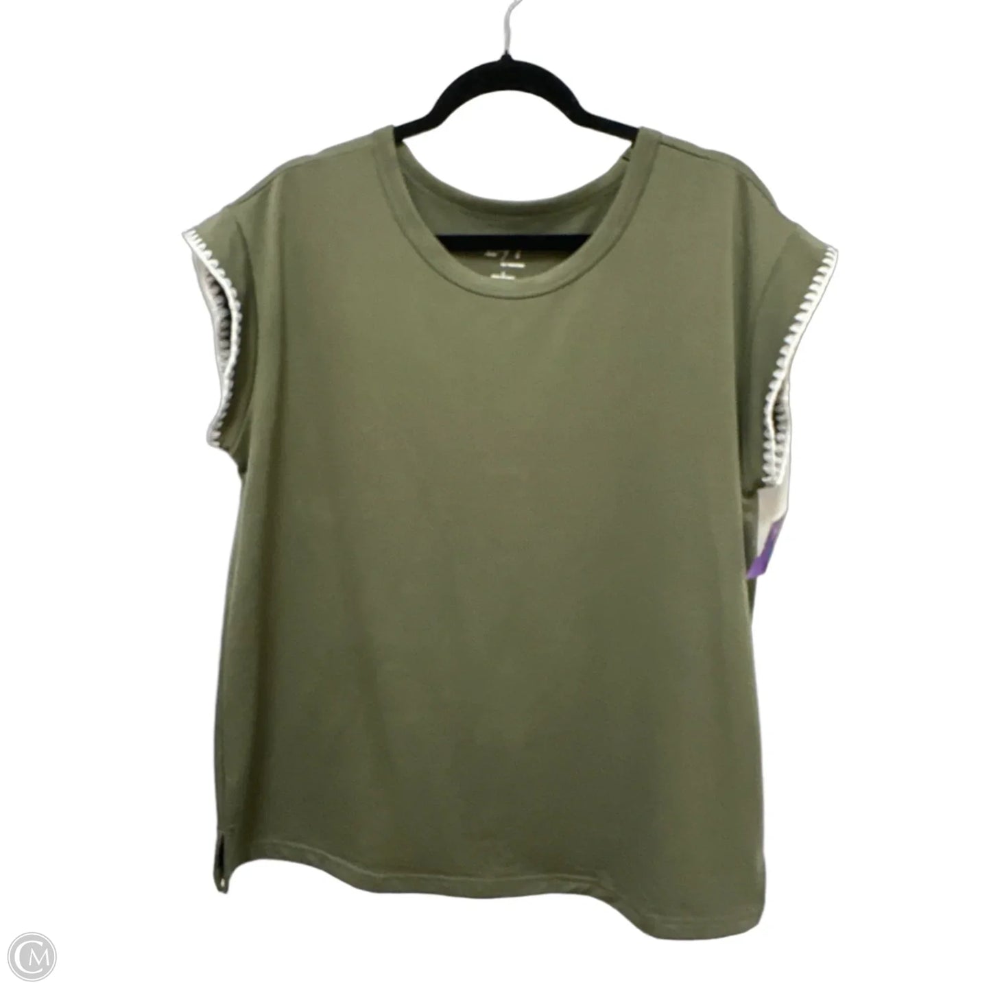 Top Short Sleeve By Maurices In Green, Size: L