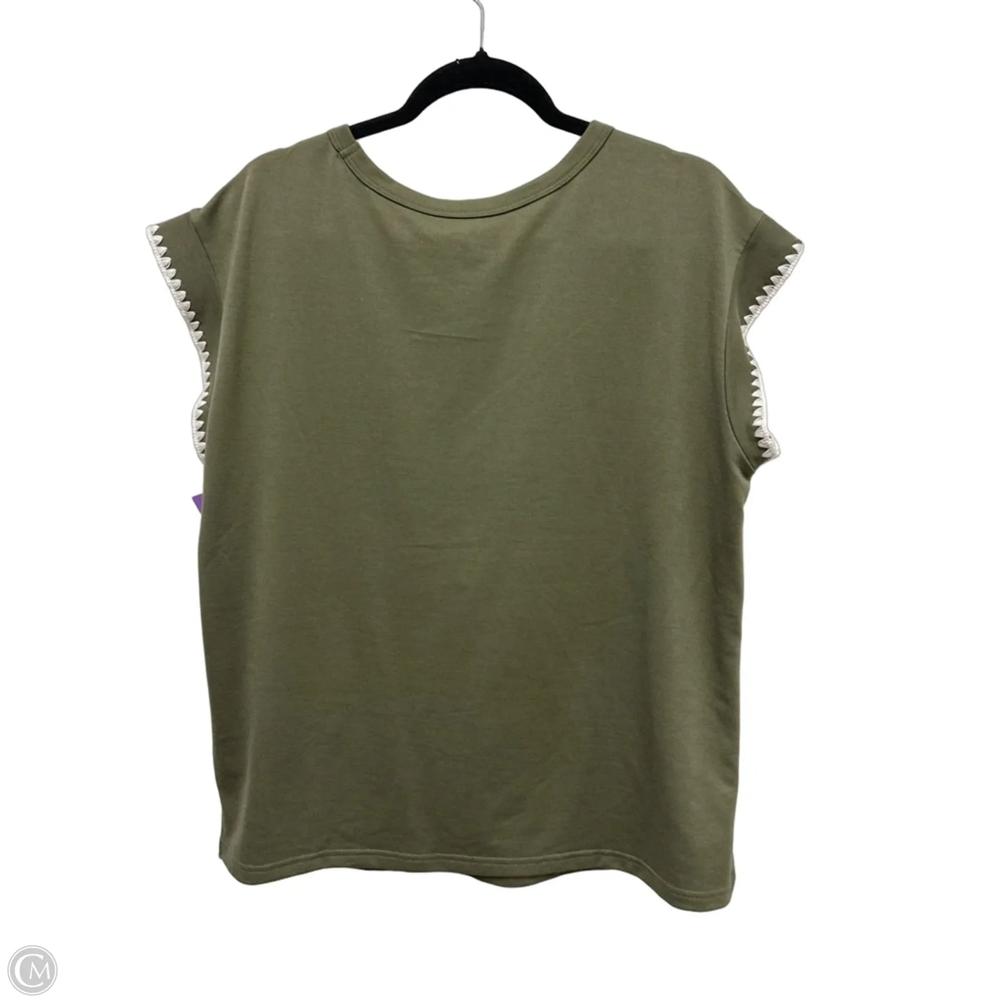Top Short Sleeve By Maurices In Green, Size: L