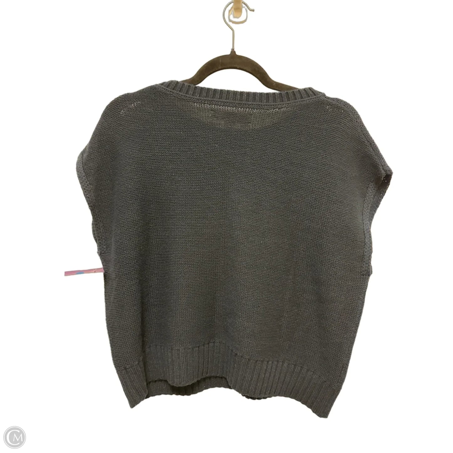 Sweater Short Sleeve By Loft In Navy, Size: S