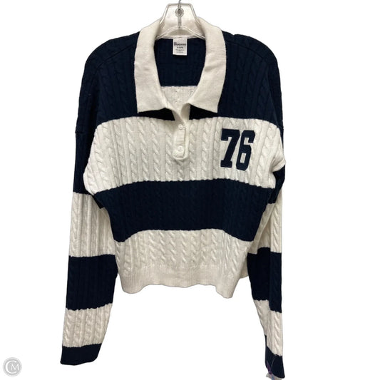 Sweater By No Boundaries In Blue & White, Size: Xl