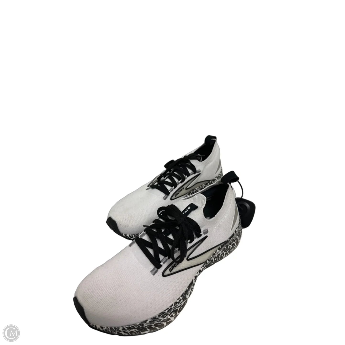 Shoes Athletic By Brooks In Black & White, Size: 8