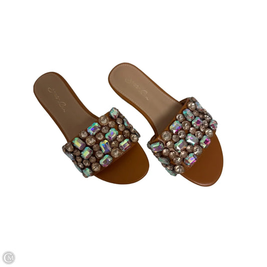 Sandals Flats By Jess Lea In Tan, Size: 6