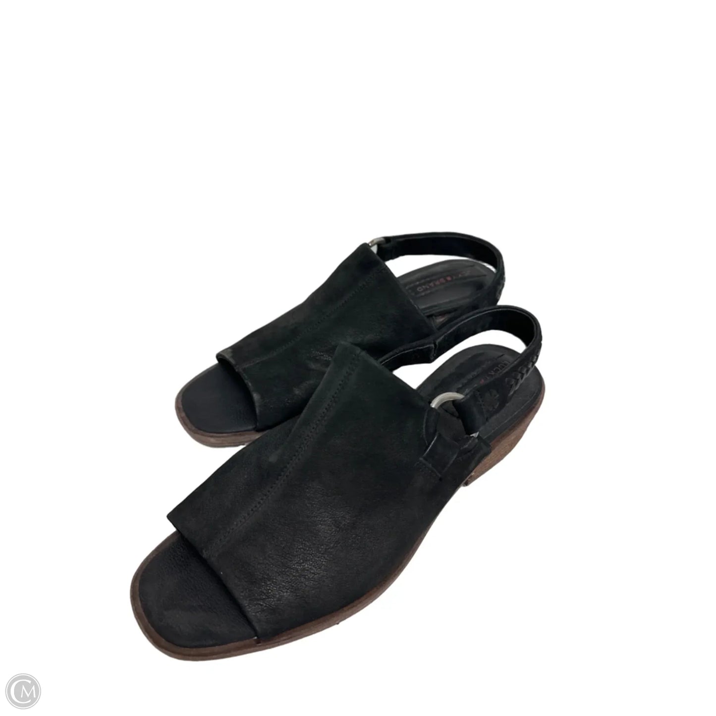 Sandals Heels Block By Lucky Brand In Black, Size: 8.5