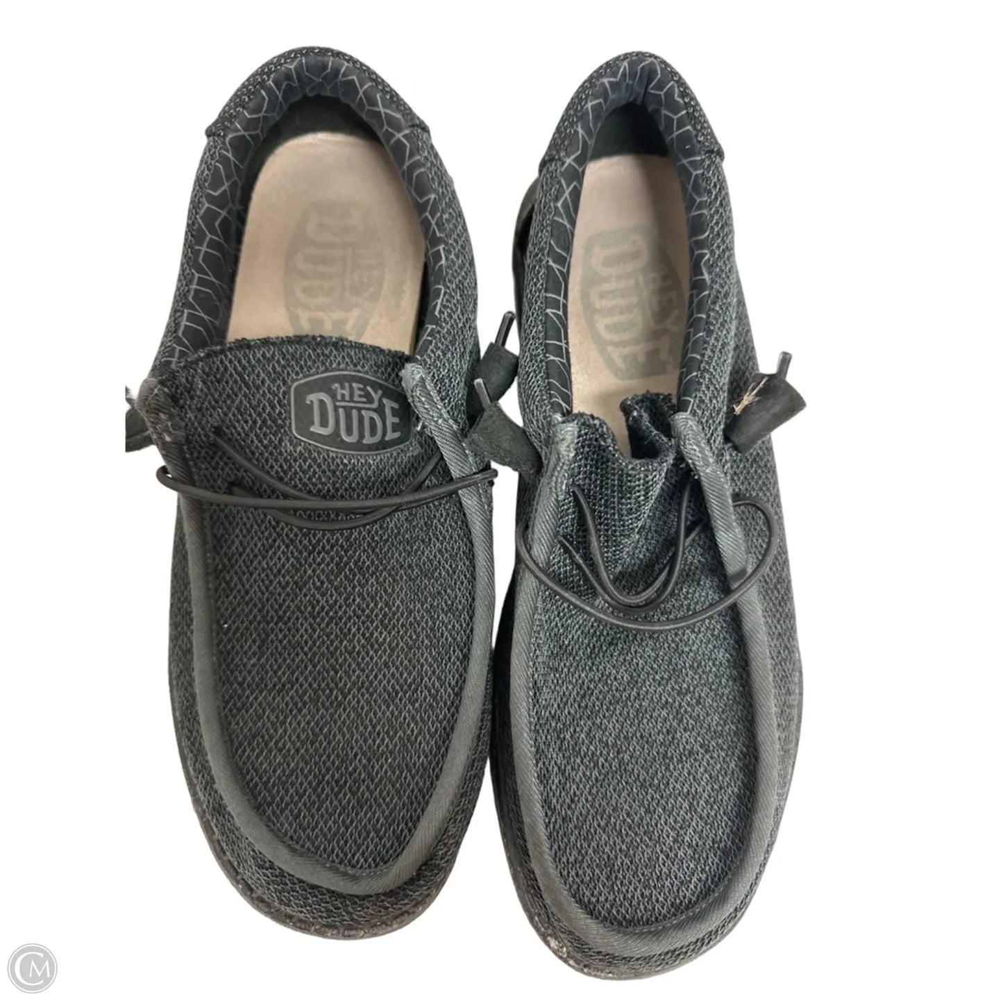 Shoes Flats By Hey Dude In Grey, Size: 10