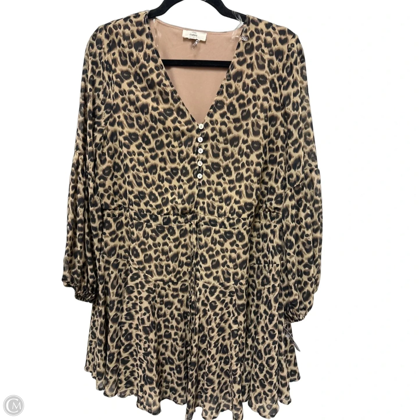 Dress Casual Short By Entro In Animal Print, Size: S