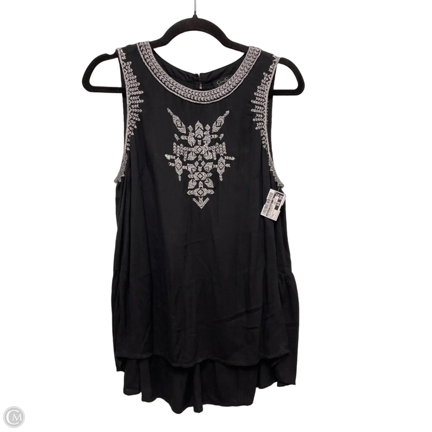 Top Sleeveless By Jessica Simpson In Black & White, Size: M