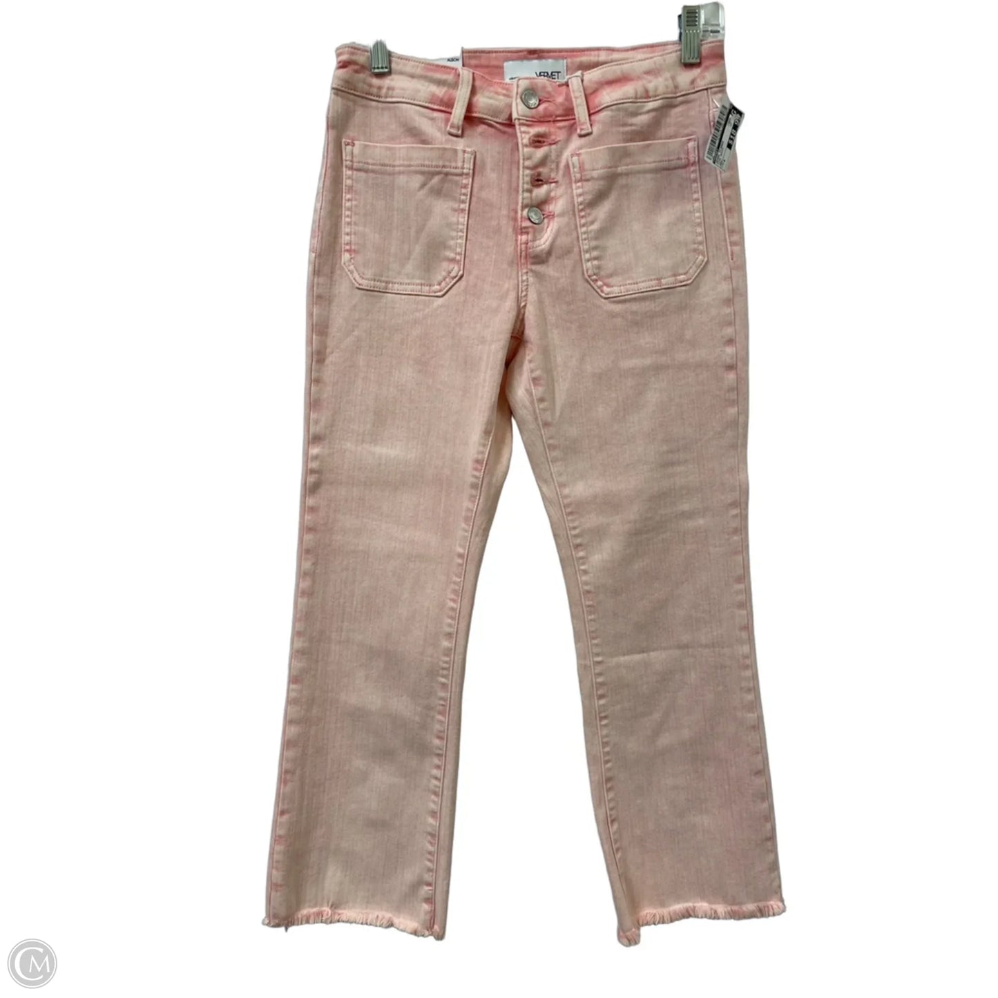 Jeans Flared By Vervet In Pink Denim, Size: 4