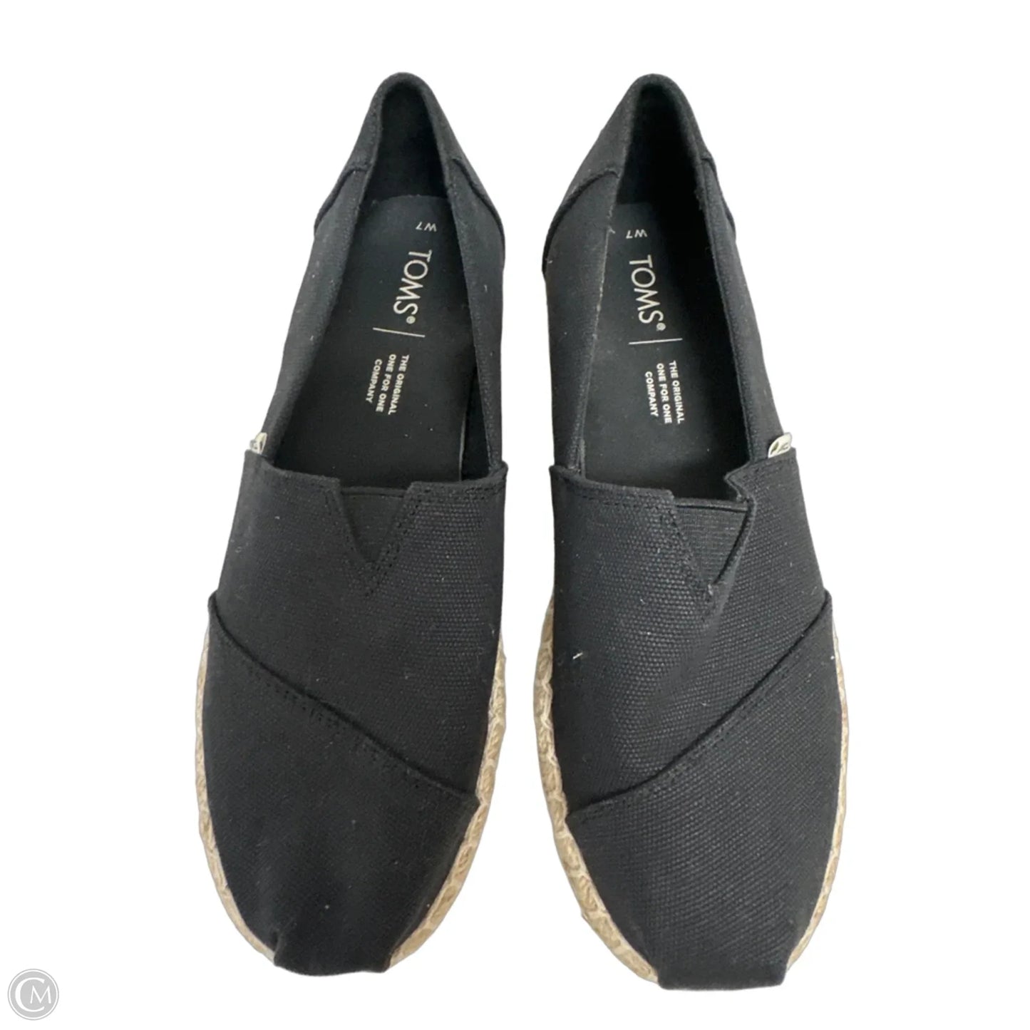 Shoes Flats By Toms In Black, Size: 7