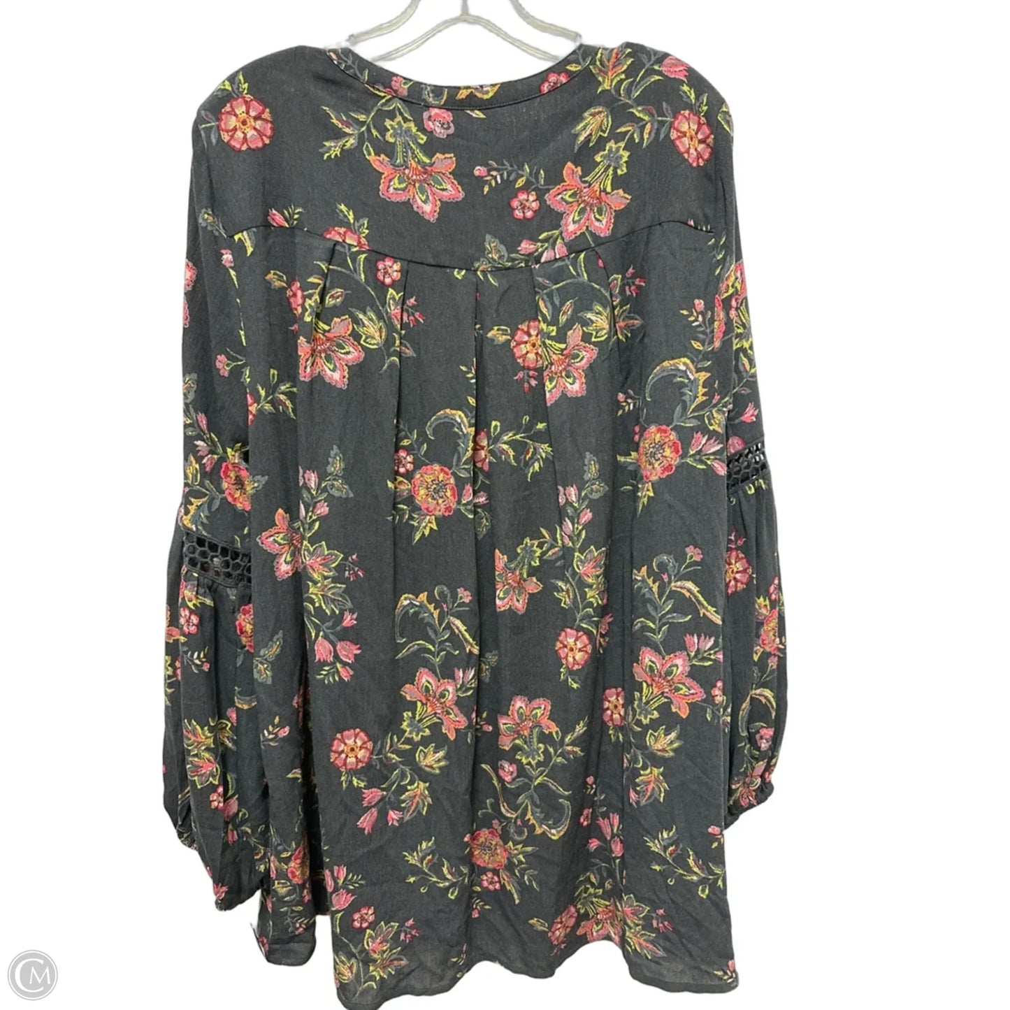 Top Long Sleeve By Torrid In Floral Print, Size: Xl